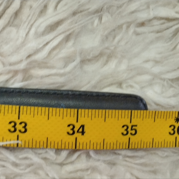 Coach Cowhide Leather Belt With Brass Buckle - Picture 7 of 9